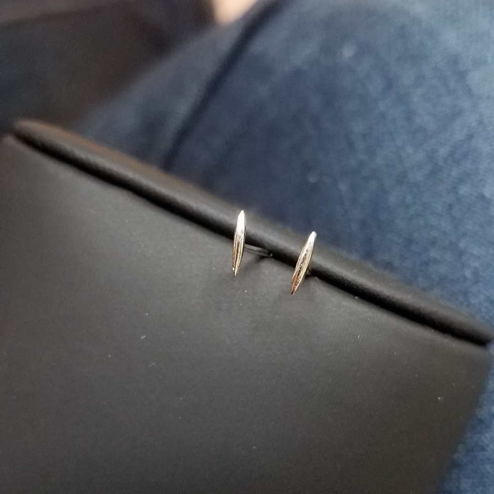 Handmade 925 Sterling Silver Dainty Secret Stud